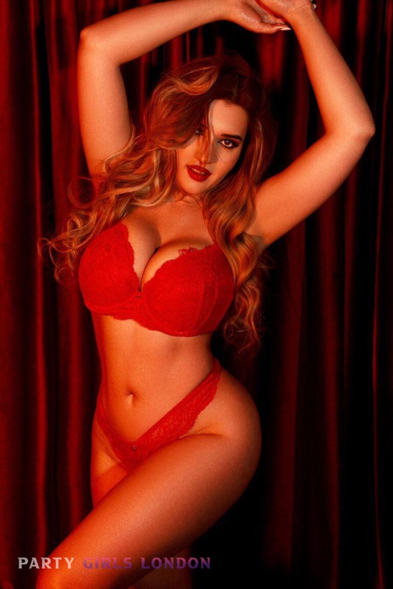 sexy red lingerie
