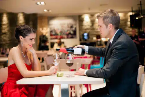 Escort Dinner Date in Leicester Square Restaurant